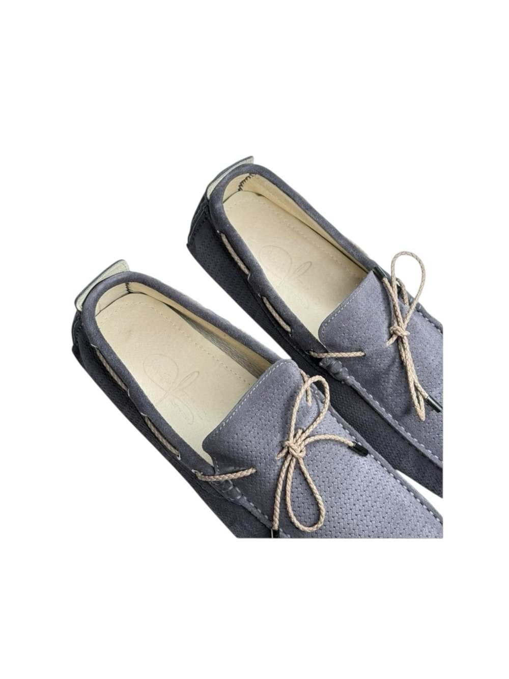 new Jennifer Tattanelli ♔ Driver Driving Shoe Slip On Loafer ♔ Grey Suede ♔ 11 - Picture 11 of 16